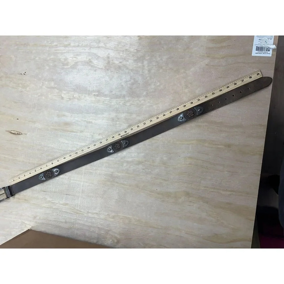 TOPFER Brown  Leather Gold Buckle and designs Sz 95 (US 38),  Bavaria, Germany - Picture 8 of 9